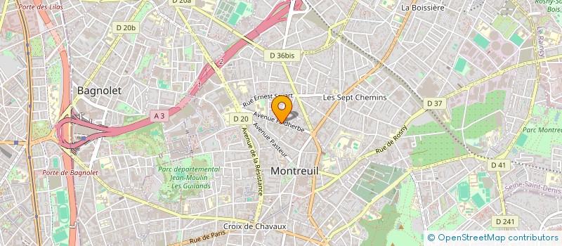 localisation de l'entreprise DSCHATEL à MONTREUIL