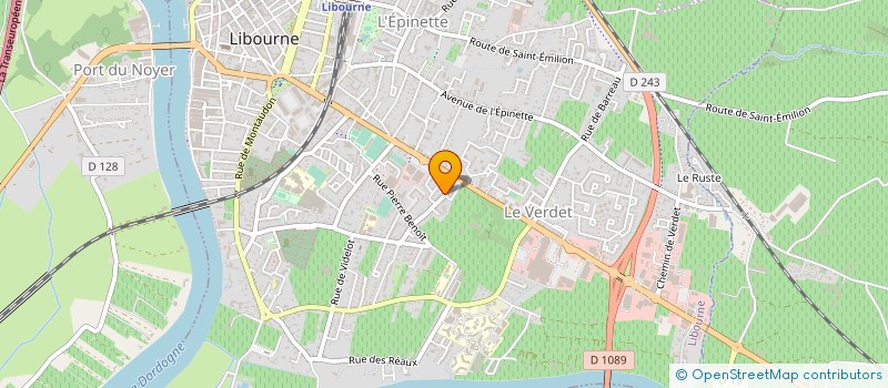 localisation de l'entreprise DSCOURTAGE  LIBOURNE