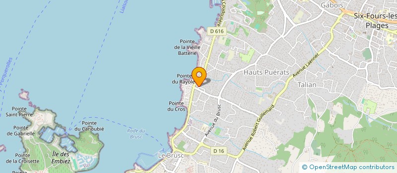 localisation de l'entreprise DSCREA ART à SIX-FOURS-LES-PLAGES