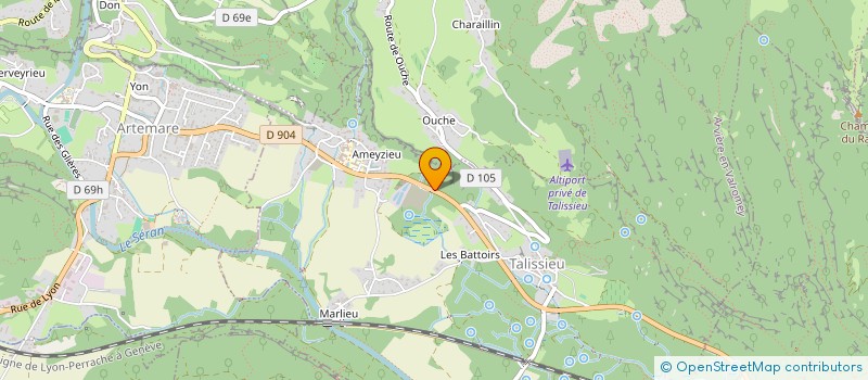 localisation de l'entreprise DSCS  VIRIEU-LE-GRAND