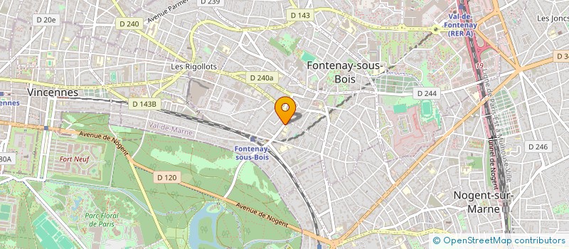 localisation de l'entreprise DSD à FONTENAY SOUS BOIS