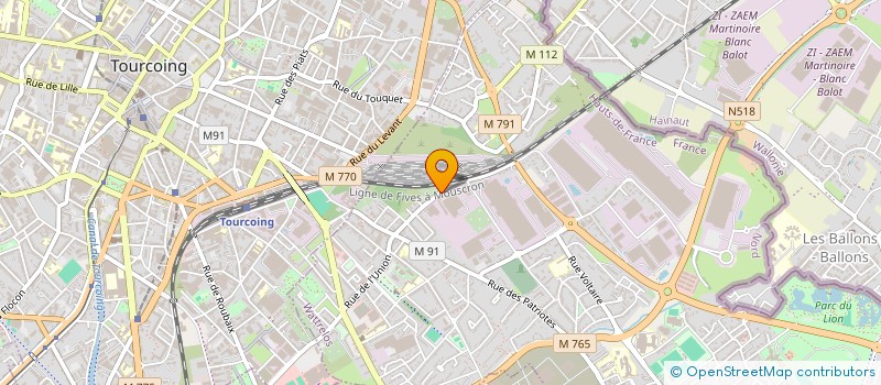 localisation de l'entreprise DSD  WATTRELOS