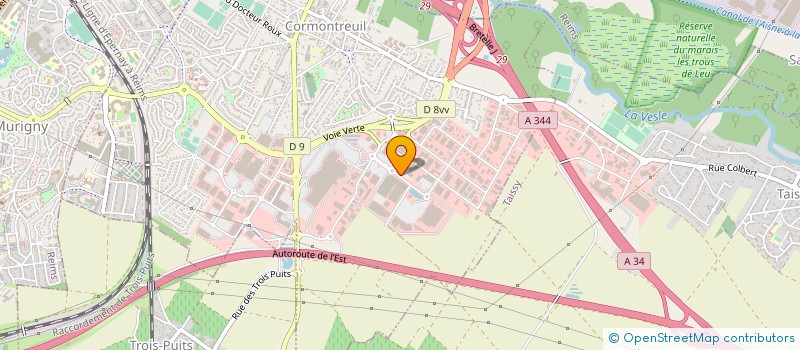 localisation de l'entreprise DSD BIO 51  CORMONTREUIL