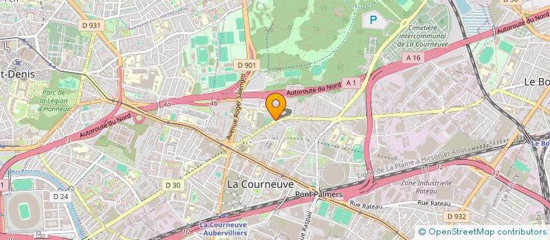 localisation de l'entreprise DSD NET à LA COURNEUVE