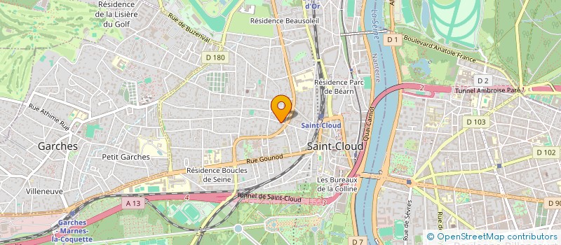 localisation de l'entreprise DSDA à SAINT-CLOUD