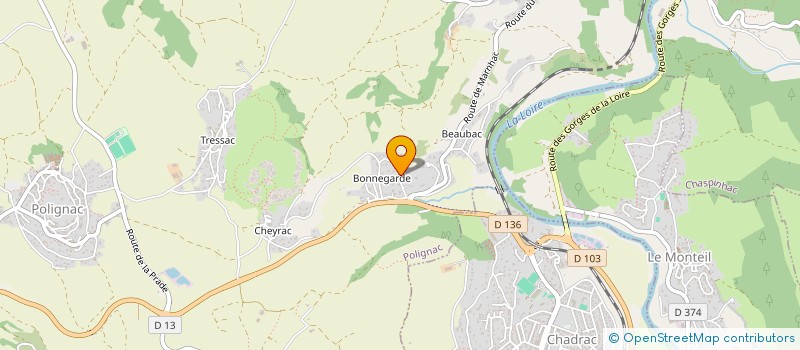 localisation de l'entreprise DSE  POLIGNAC