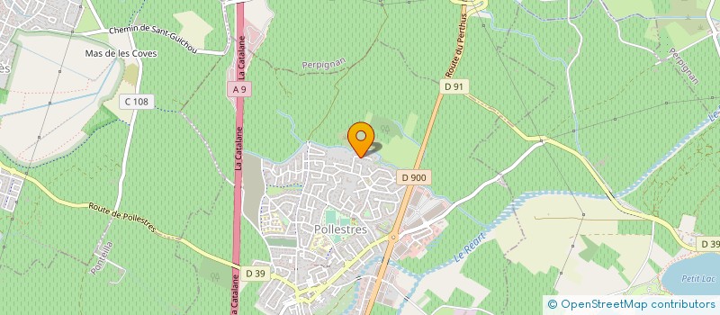 localisation de l'entreprise DSF  POLLESTRES