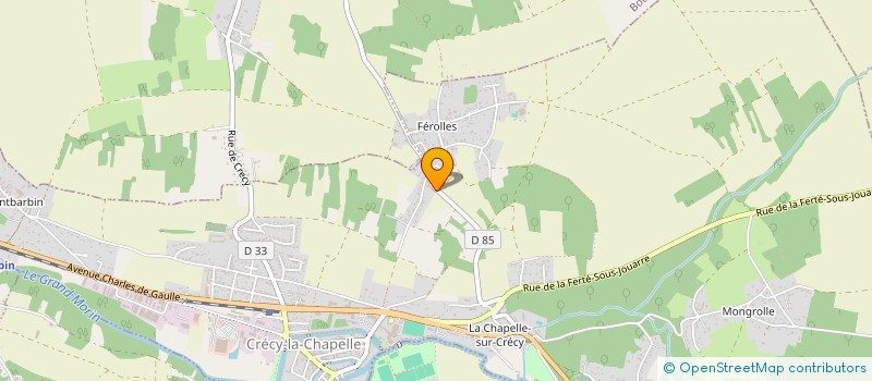 localisation de l'entreprise DSF COUVERTURE  CRECY-LA-CHAPELLE