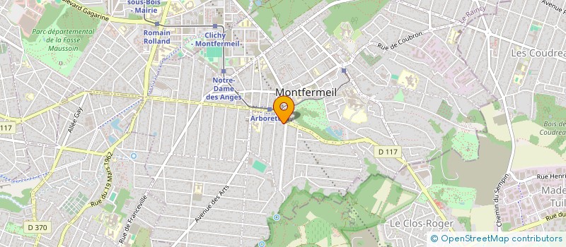 localisation de l'entreprise DSF COUVERTURE à MONTFERMEIL