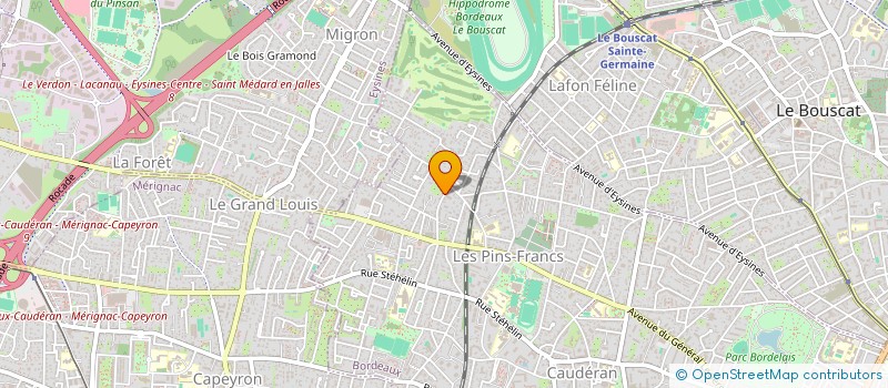 localisation de l'entreprise DSF INVEST à BORDEAUX