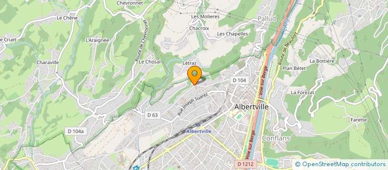 localisation de l'entreprise DSFC  ALBERTVILLE