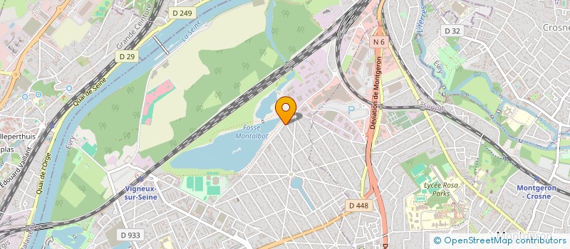 localisation de l'entreprise DSG CHARPENTE ET COUVERTURE à VIGNEUX-SUR-SEINE