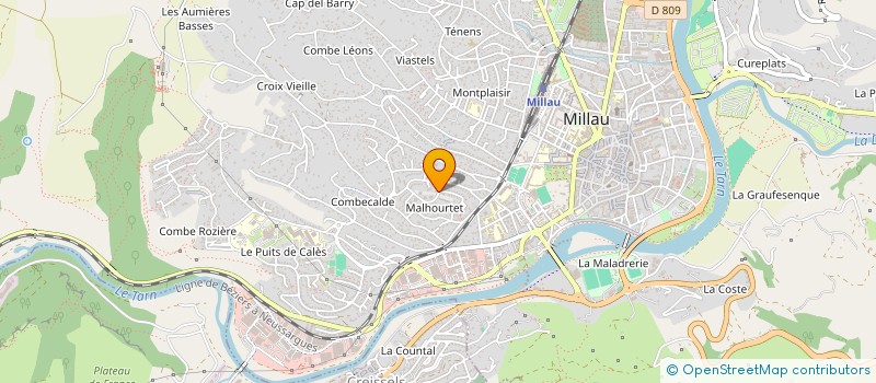 localisation de l'entreprise DSG CONSTRUCTION  MILLAU