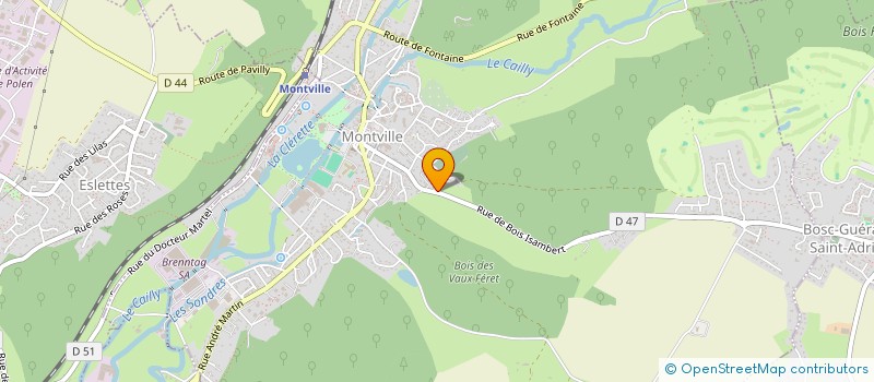 localisation de l'entreprise DSG FINANCES  MONTVILLE