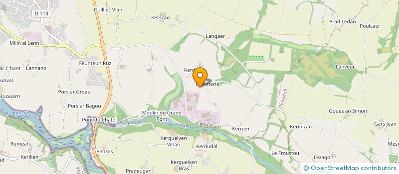 localisation de l'entreprise DSG HOLDING  LANNILIS