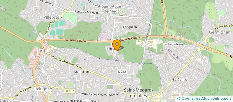 localisation de l'entreprise DSG IMMO  SAINT-AUBIN-DE-MEDOC