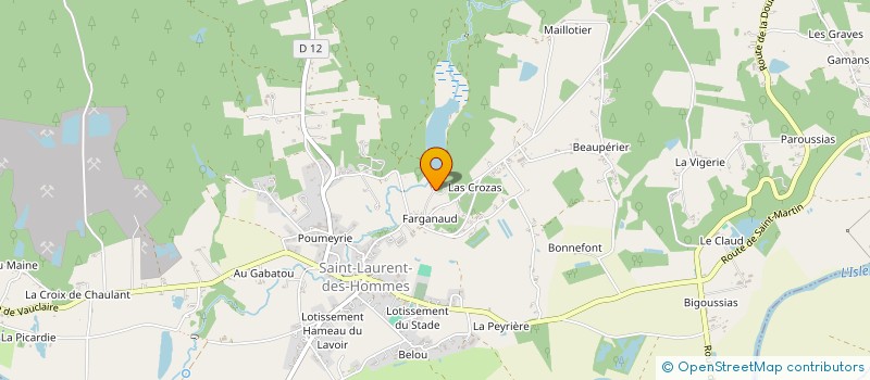 localisation de l'entreprise DSG TOPO à SOURZAC
