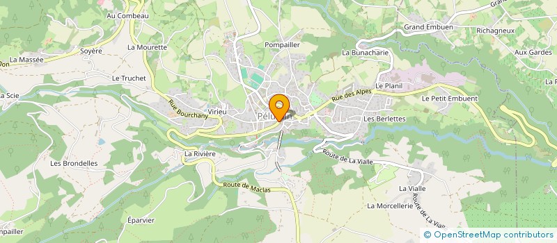 localisation de l'entreprise DSG TRANSPORTS à PELUSSIN