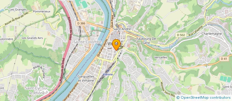 localisation de l'entreprise DSH IMMO 2  VIENNE