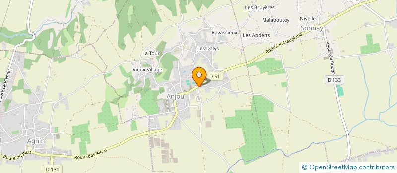 localisation de l'entreprise DSI  ANJOU