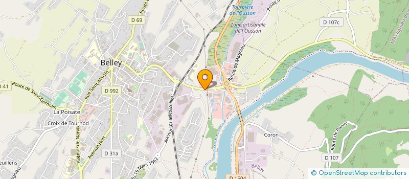 localisation de l'entreprise DSI  BELLEY