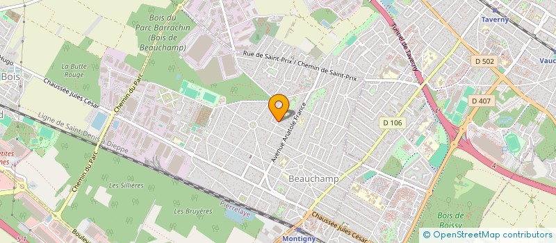 localisation de l'entreprise DSI  BEAUCHAMP