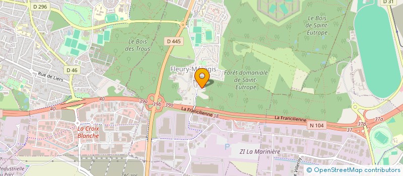 localisation de l'entreprise DSI AUTO à FLEURY-MEROGIS