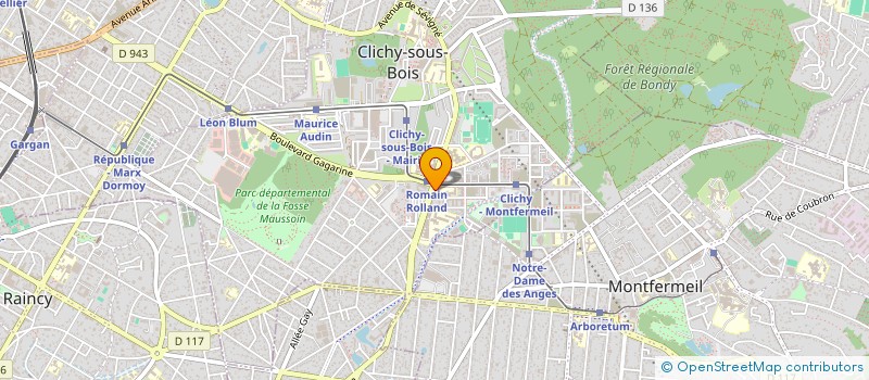 localisation de l'entreprise DSI BATIMENT à CLICHY-SOUS-BOIS