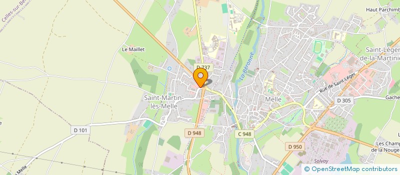 localisation de l'entreprise DSI INVEST  MELLE