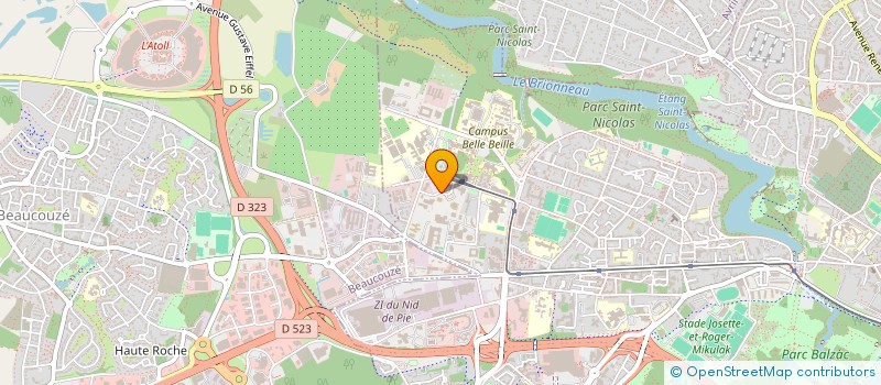 localisation de l'entreprise DSI SOLUTIONS à ANGERS