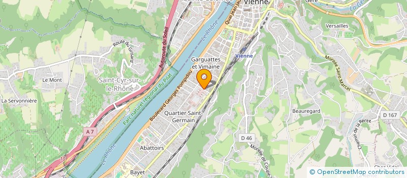 localisation de l'entreprise DSINTEGRATION à VIENNE