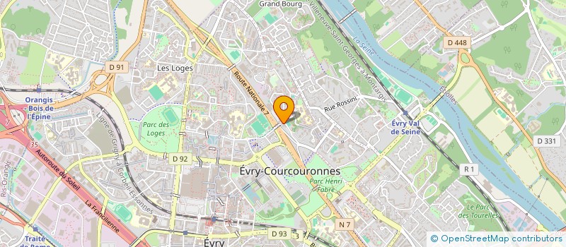 localisation de l'entreprise DSIP à EVRY-COURCOURONNES
