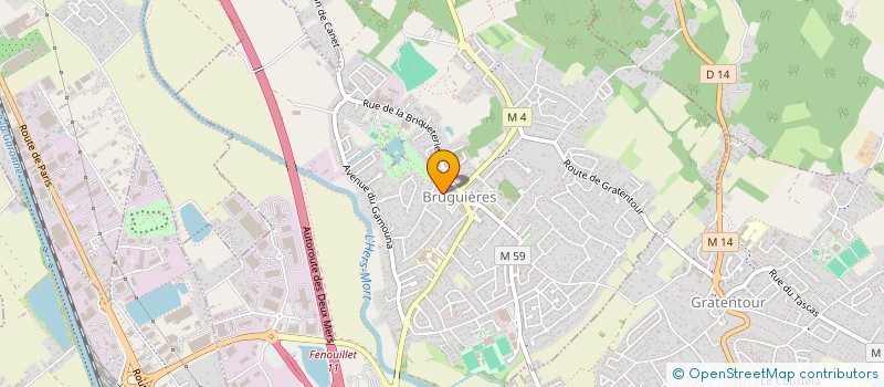 localisation de l'entreprise DSJ  BRUGUIERES