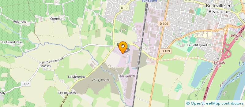 localisation de l'entreprise DSJ FINANCES à BELLEVILLE-EN-BEAUJOLAIS