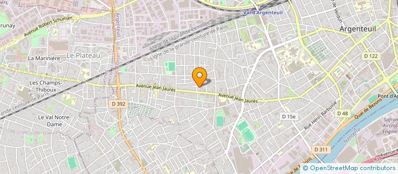 localisation de l'entreprise DSJ TAXI75  ARGENTEUIL