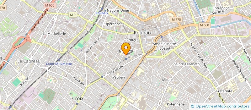 localisation de l'entreprise DSL à ROUBAIX