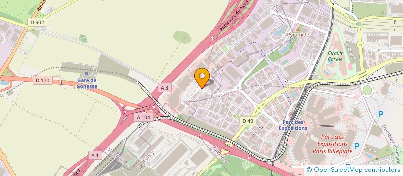 localisation de l'entreprise DSL  GONESSE