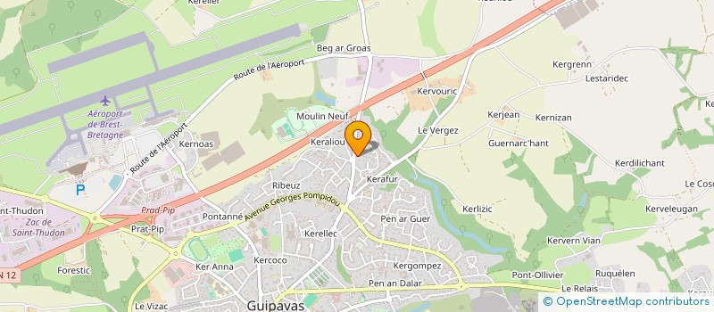 localisation de l'entreprise DSL  GUIPAVAS