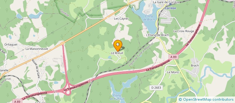 localisation de l'entreprise DSL  GIMEL-LES-CASCADES