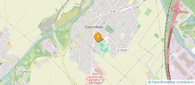 localisation de l'entreprise DSL DELERUE SONS ET LUMIERES à COURRIERES
