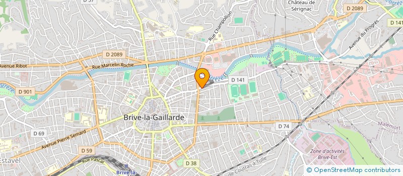 localisation de l'entreprise DSL ECLAIRAGE à BRIVE-LA-GAILLARDE