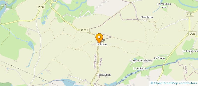 localisation de l'entreprise DSL HOLDING à SANXAY