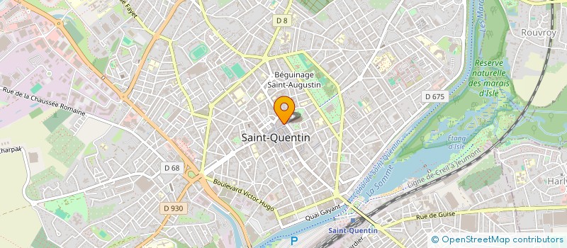 localisation de l'entreprise DSL IMMO à SAINT-QUENTIN