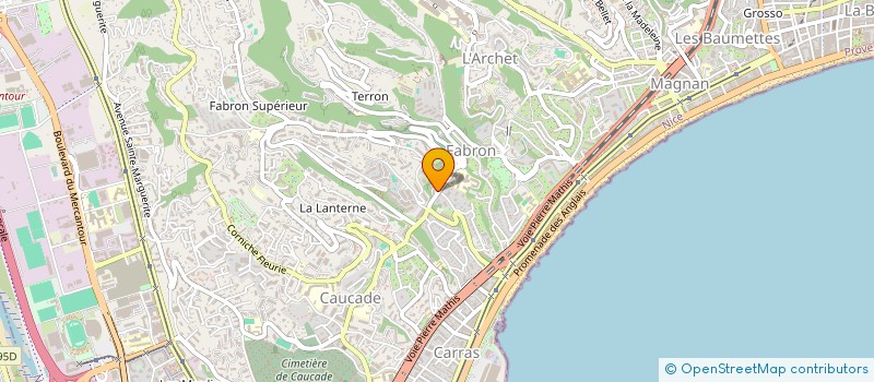 localisation de l'entreprise DSL IMMOBILIER à NICE
