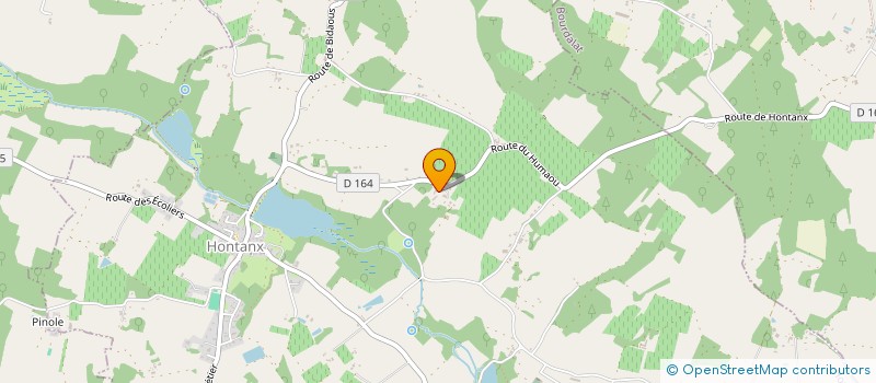 localisation de l'entreprise DSL THERMIQUE  HONTANX