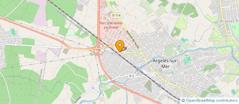 localisation de l'entreprise DSLJ à ARGELES SUR MER