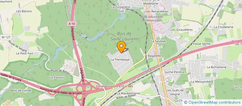 localisation de l'entreprise DSLM PRALIN à VEIGNE