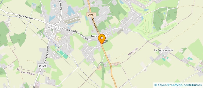 localisation de l'entreprise DSLT 46  MERIGNIES