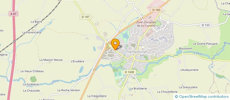 localisation de l'entreprise DSM  TREMENTINES