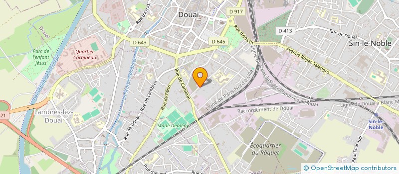 localisation de l'entreprise DSM à DOUAI